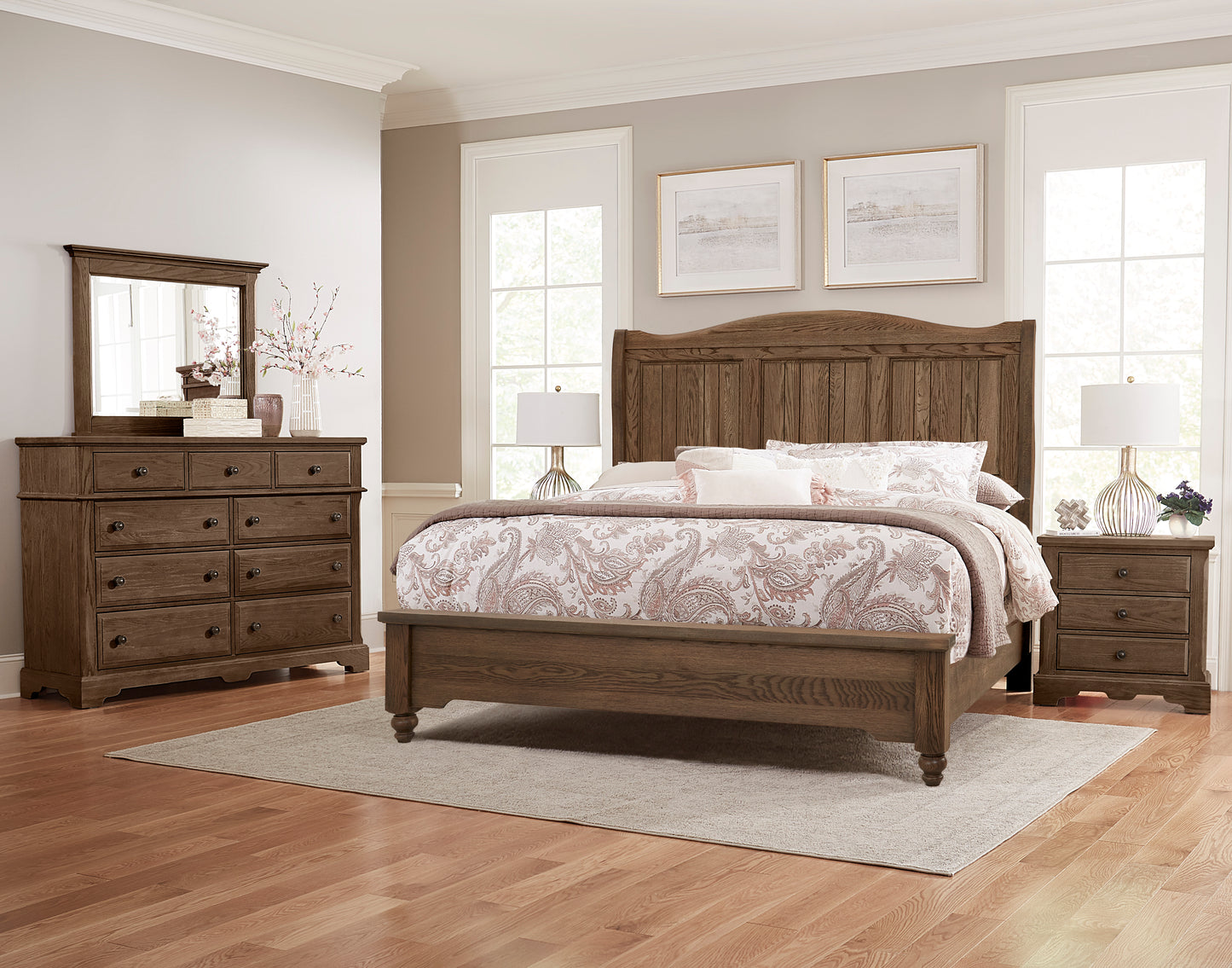 Cal King Sleigh Bed