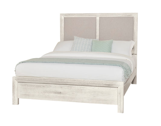 Queen Upholstered Bed-Pebble