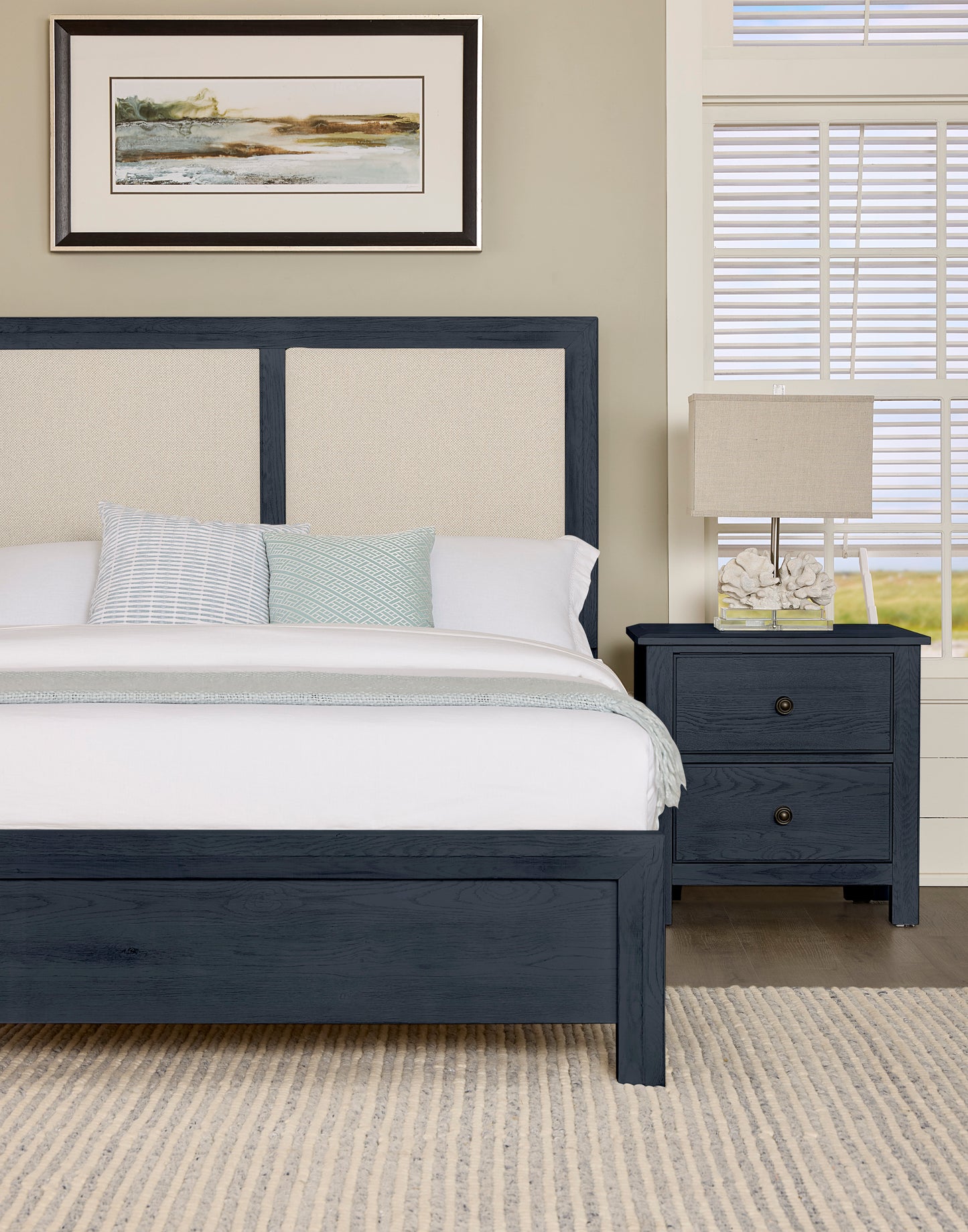 Cal King Upholstered Bed-Linen