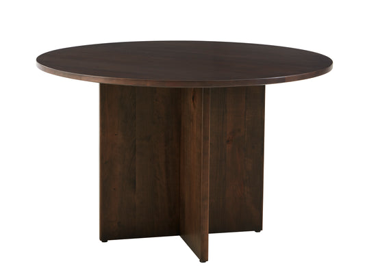 48 inch ROUND TABLE  w/ Wood Base