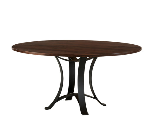 60 inch ROUND TABLE  w/ Metal Base