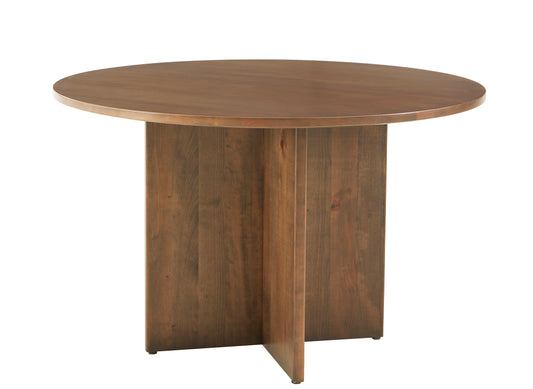 48 inch ROUND TABLE  w/ Wood Base