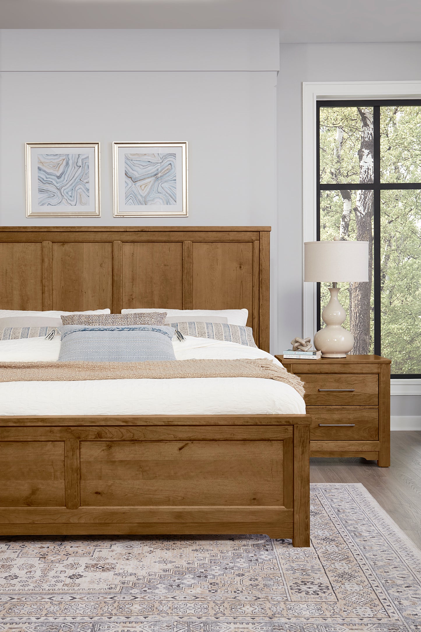 King Six Panel Bed