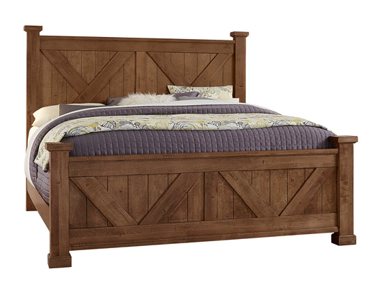 Cal King X Bed with X footboard