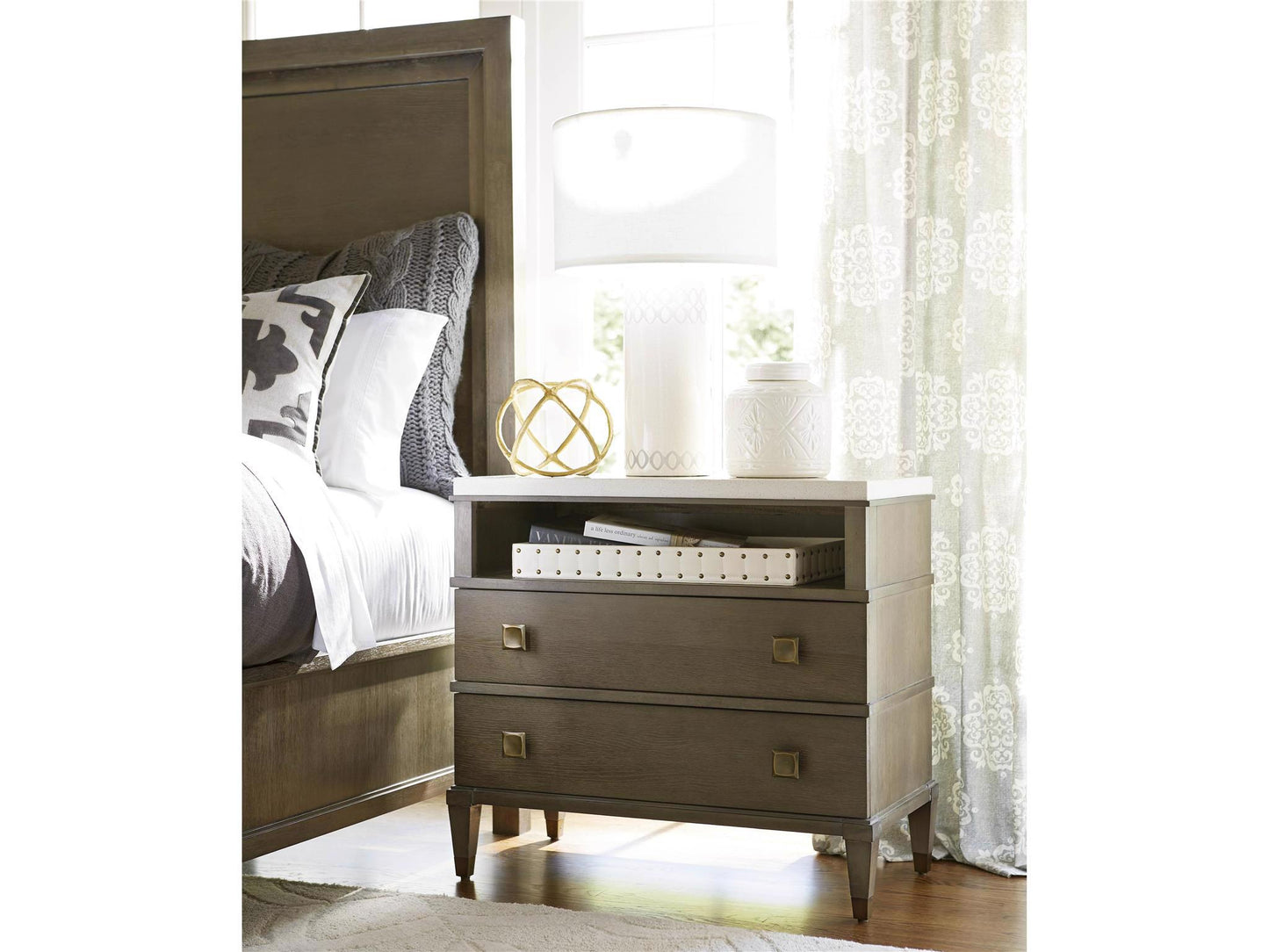 Universal Furniture Two Drawer Nightstand