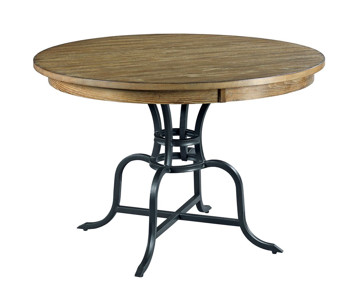 54" ROUND DINING TABLE WITH METAL BASE