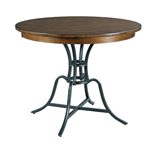 54" ROUND METAL DINING COMPLETE