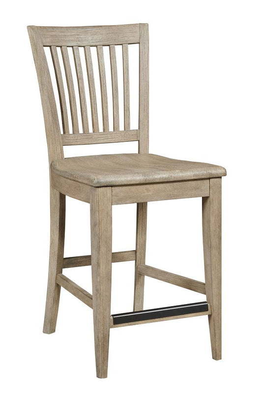 COUNTER HEIGHT SLAT BACK CHAIR