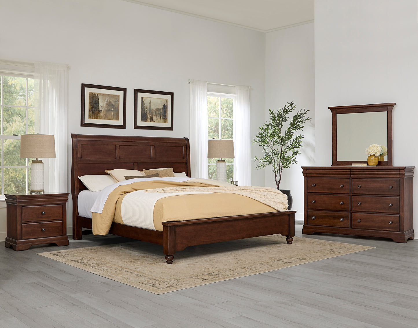 Queen Sleigh Bed