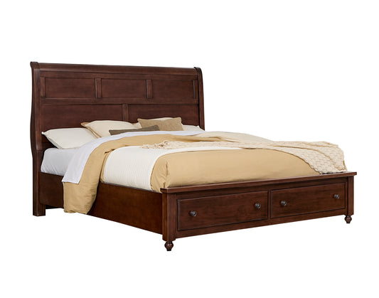 King Sleigh Storage Bed