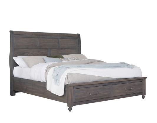 King Sleigh Storage Bed