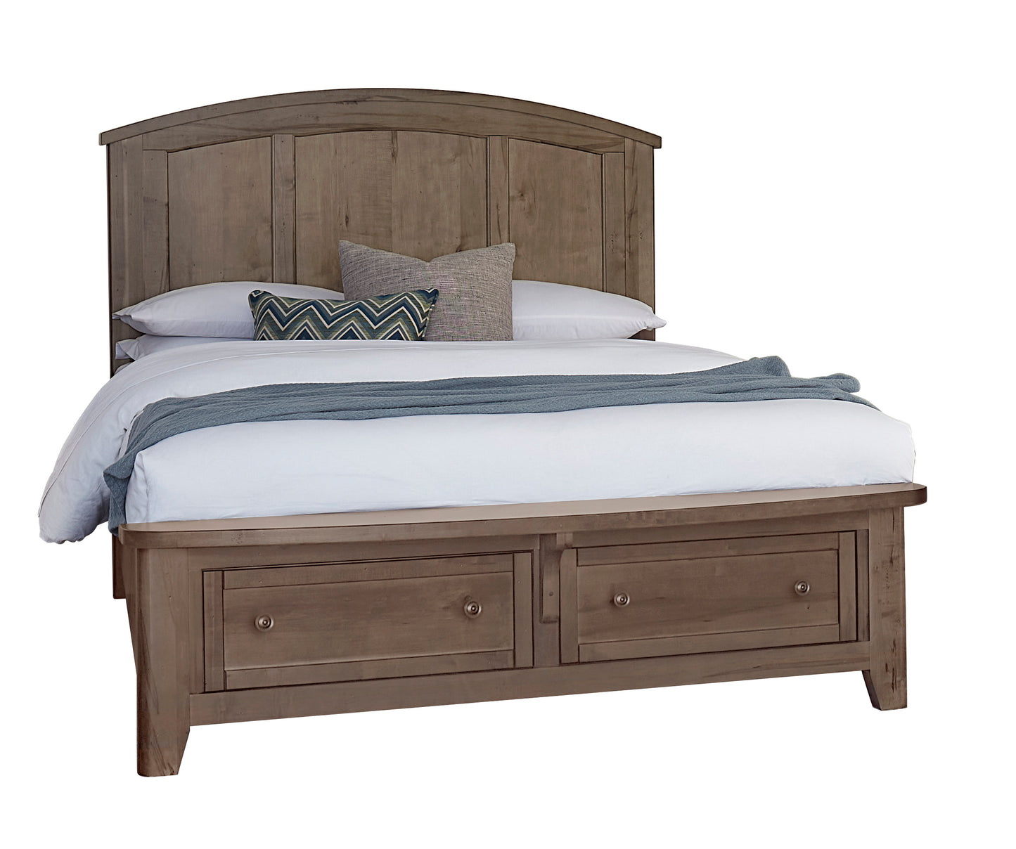 King Arch Bed with storage footboard