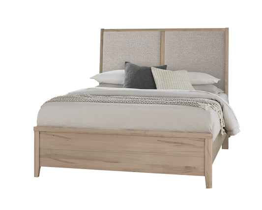 Cal King Upholstered Bed-Grey