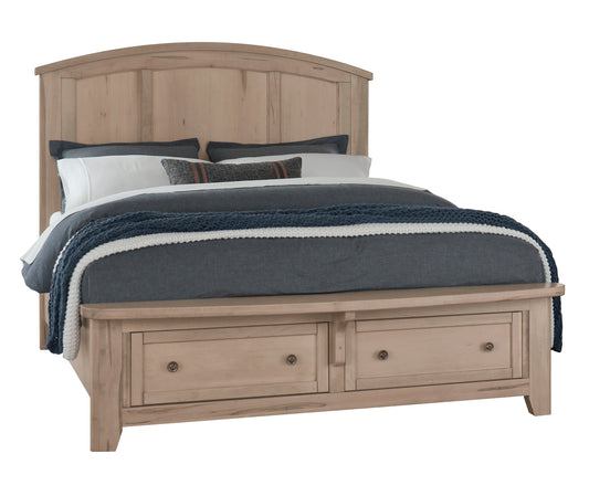 King Arch Bed with storage footboard