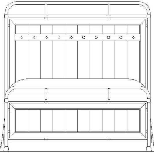 FOLSOM QUEEN METAL BED HEADBOARD