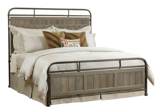 FOLSOM QUEEN METAL BED - COMPLETE