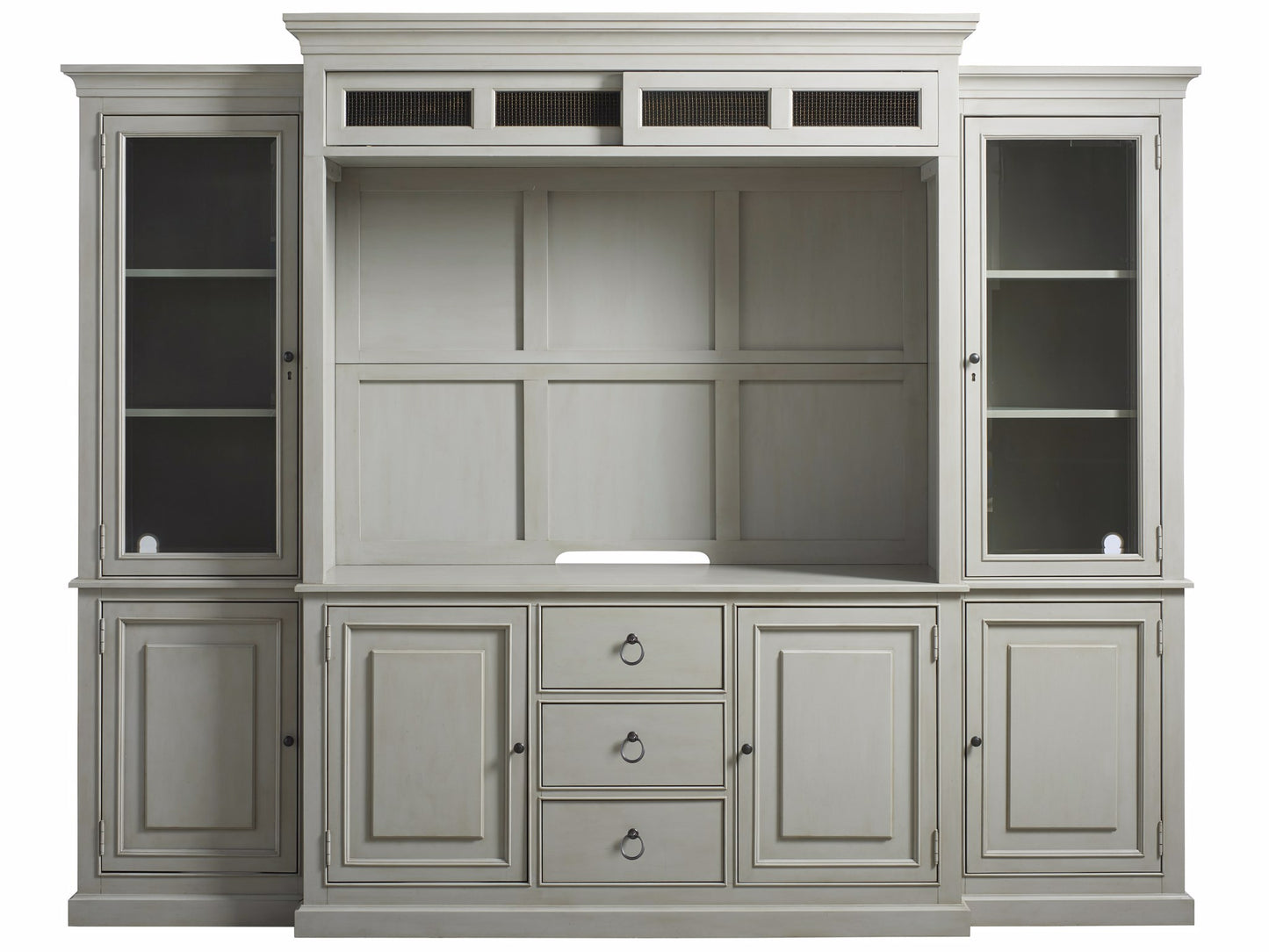 Universal Furniture Entertainment Console with Hutch