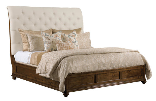 HERNDON QUEEN UPHOLSTERED BED - COMPLETE