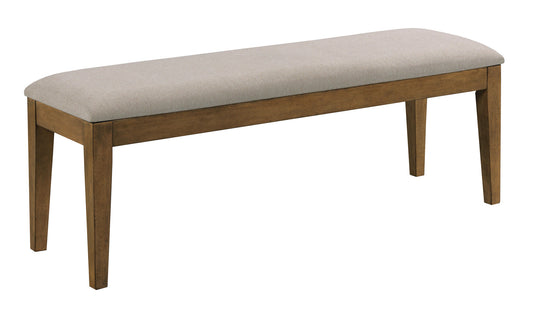 UPHOLSTERED DINING BENCH, LATTE