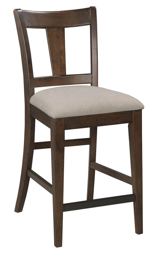 TALL SPLAT BACK CHAIR, MOCHA