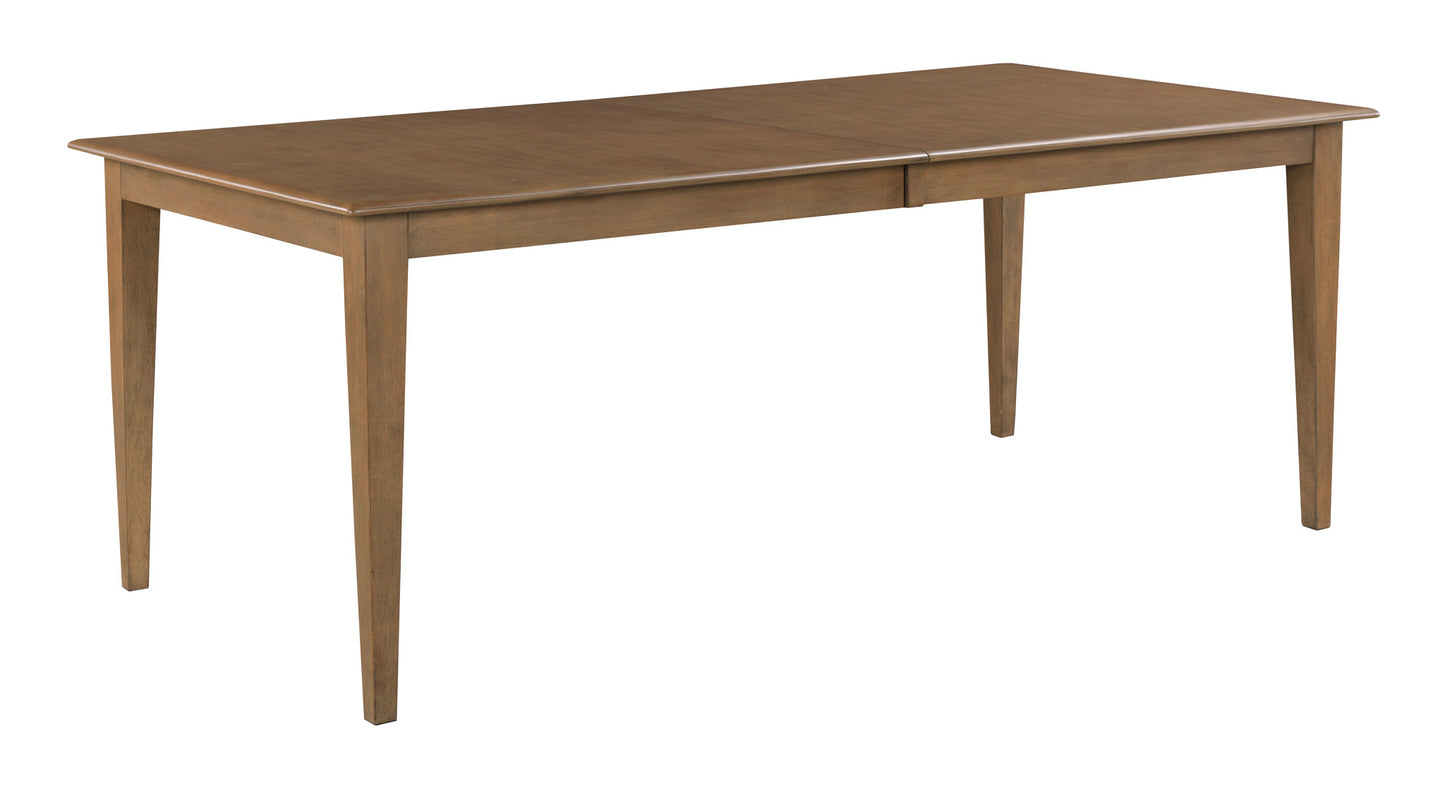 80" RECTANGULAR LEG TABLE, LATTE