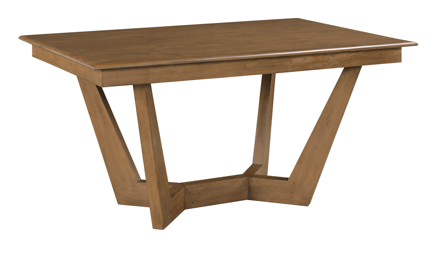 60" RECTANGULAR TRESTLE TABLE PKG, LATTE