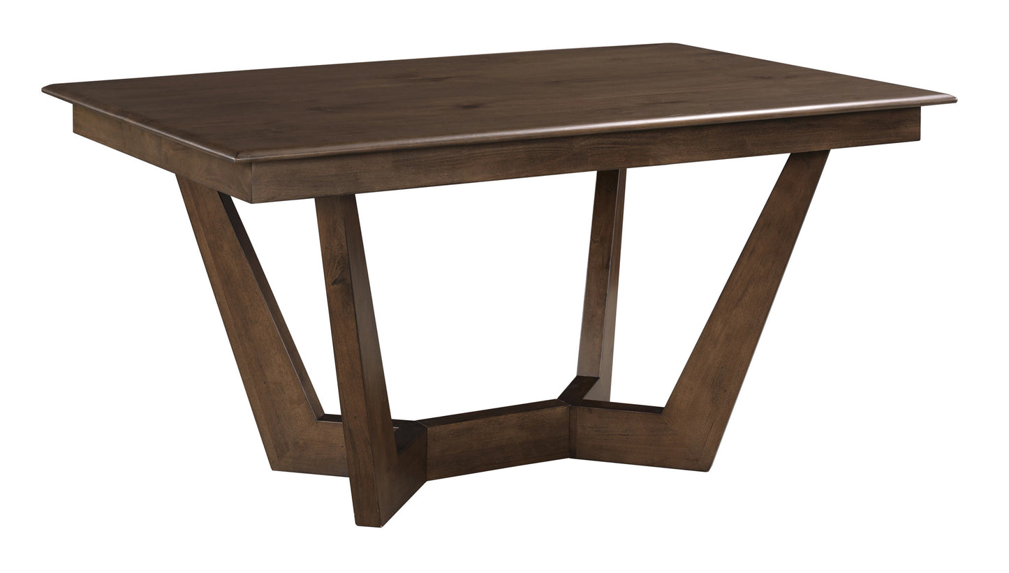 60" RECTANGULAR TRESTLE TABLE PKG, MOCHA