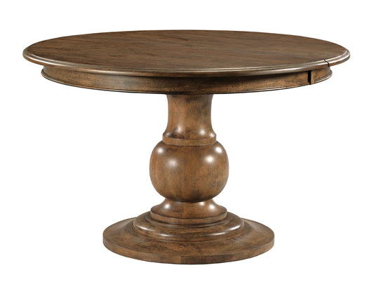 WHITSON ROUND PEDESTAL DINING TABLE - COMPLETE