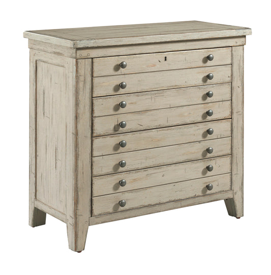 BRIMLEY MAP DRAWER BACHELOR'S CHEST - CAMEO FINISH