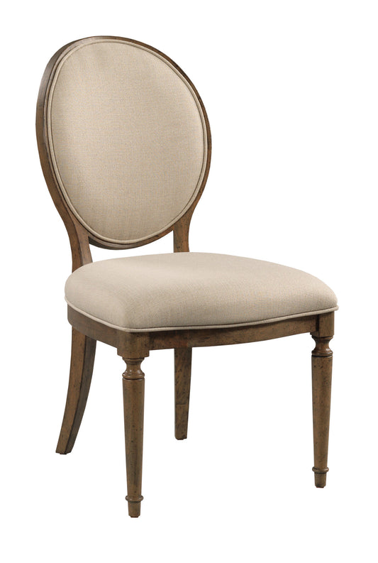 CECIL OVAL BACK UPH SIDE CHAIR