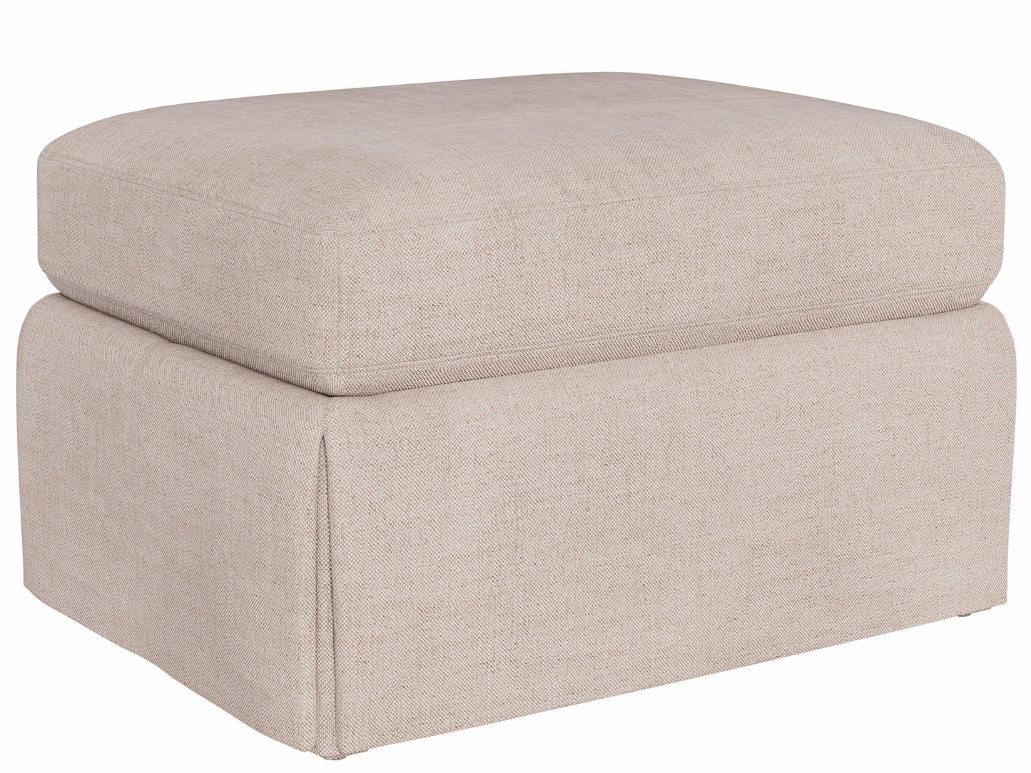 Upholstery Hudson Skirted Petite Ottoman -Special Order