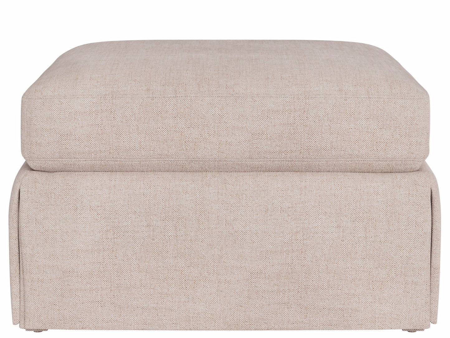 Upholstery Hudson Skirted Petite Ottoman -Special Order