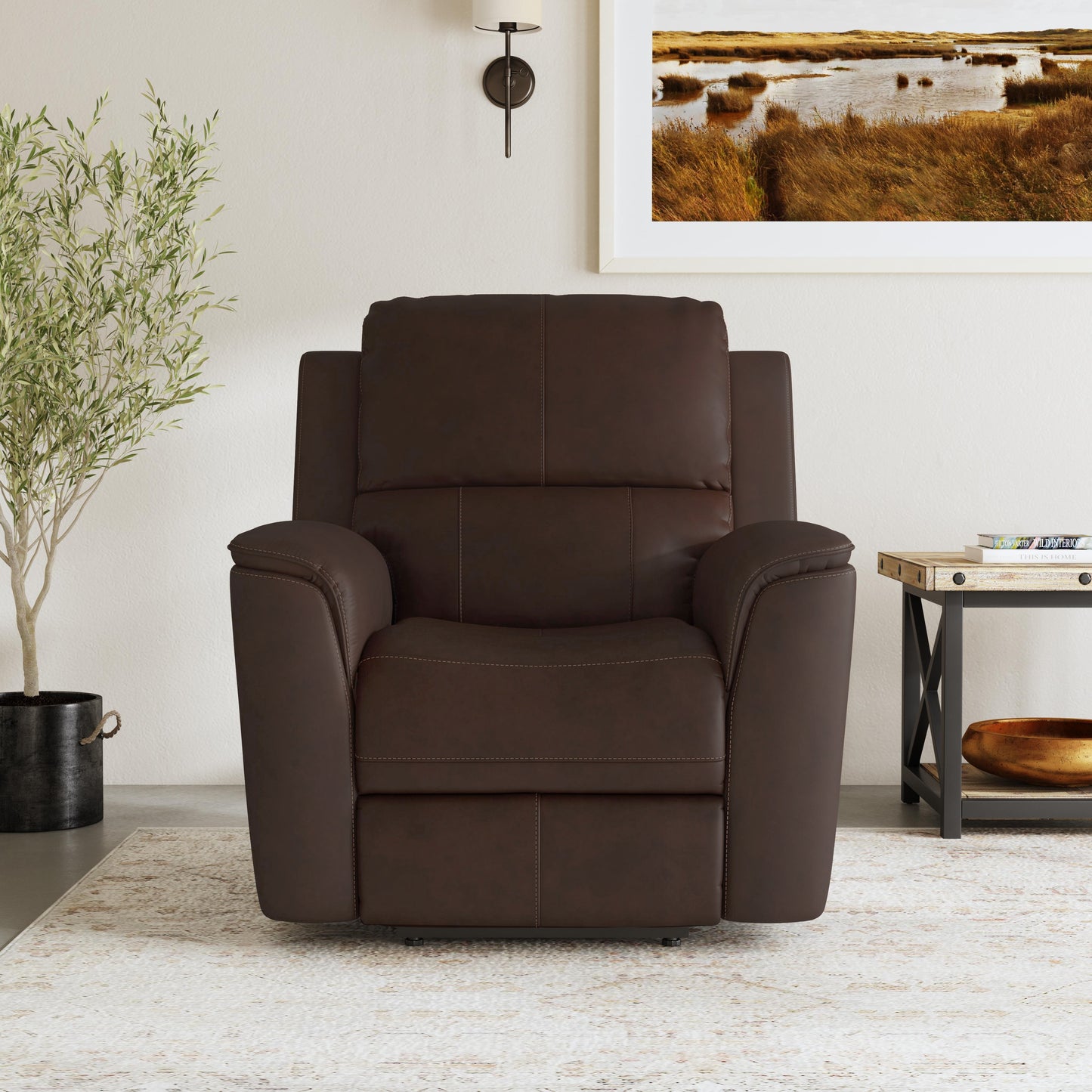 Henry Power Recliner with Power Headrest & Lumbar