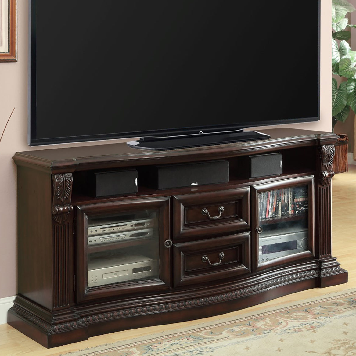 Parker House Bella 67 In. TV Console with Power Center