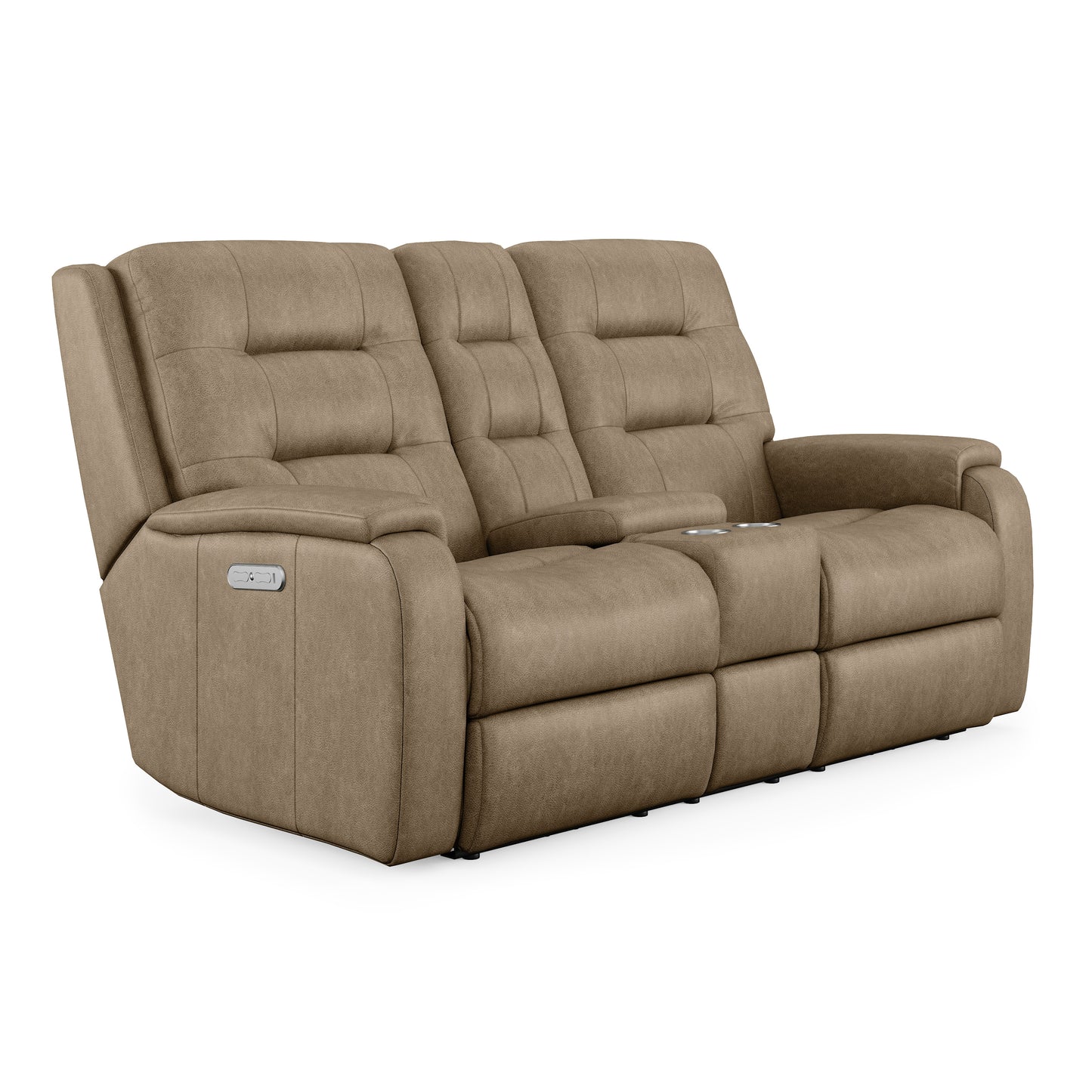 Arlo Power Reclining Loveseat with Console & Power Headrests