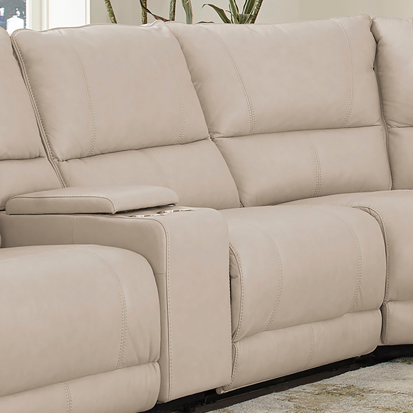 Parker Living Whitman - Verona Linen - Powered By Freemotion Power Cordless Armless Recliner