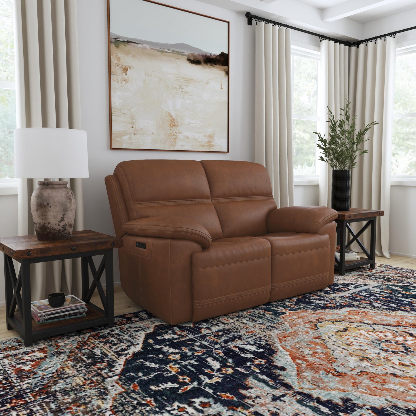 Jackson Power Reclining Loveseat with Power Headrests