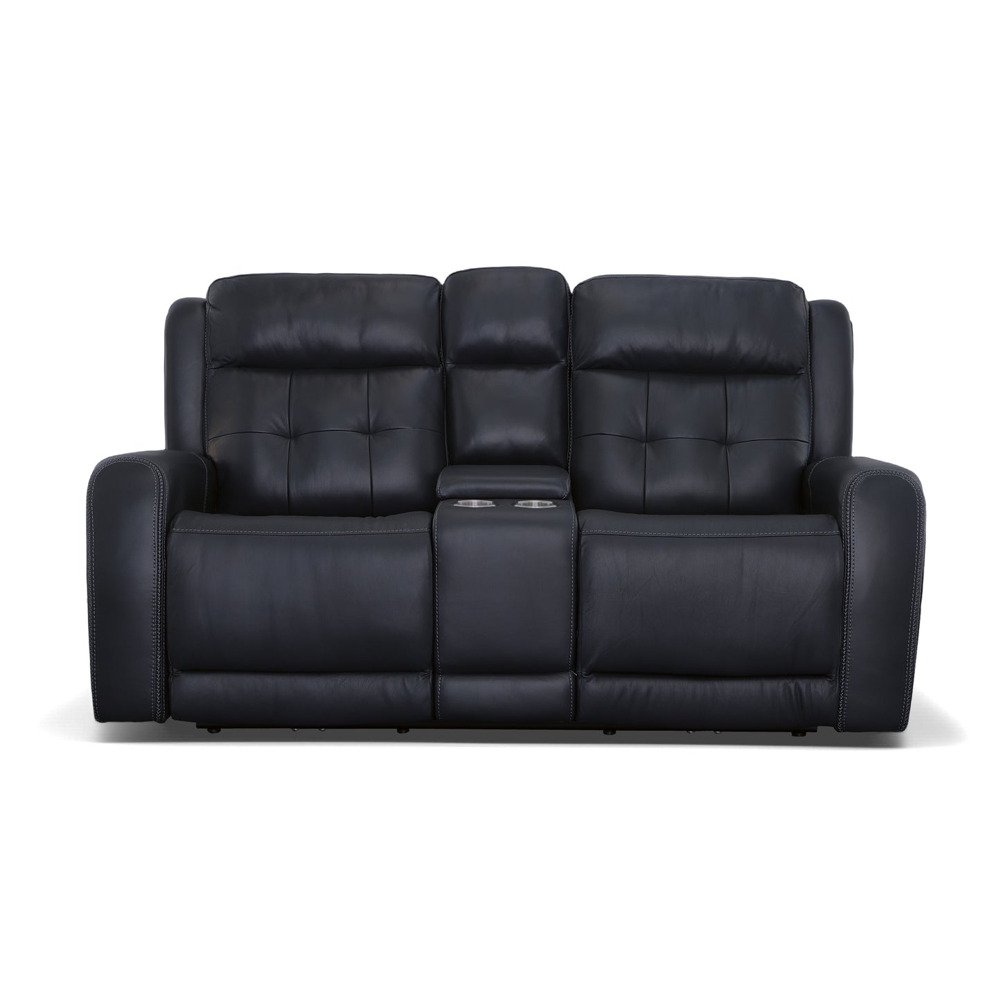 Grant Power Reclining Loveseat with Console & Power Headrests