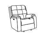 Arlo Power Recliner with Power Headrest