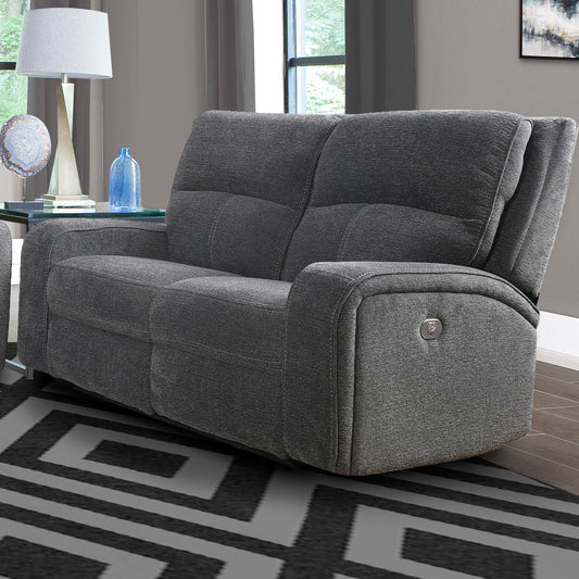 Parker Living Polaris - Bizmark Grey Power Reclining Loveseat