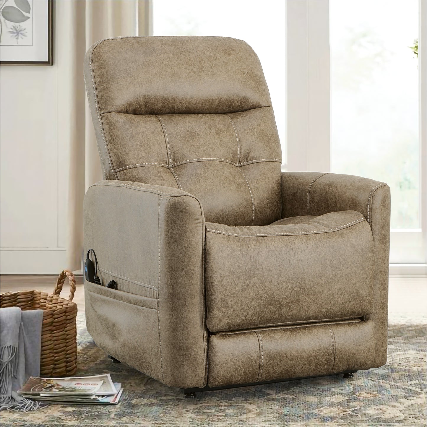 Kenner Power Lift Recliner with Power Headrest & Lumbar