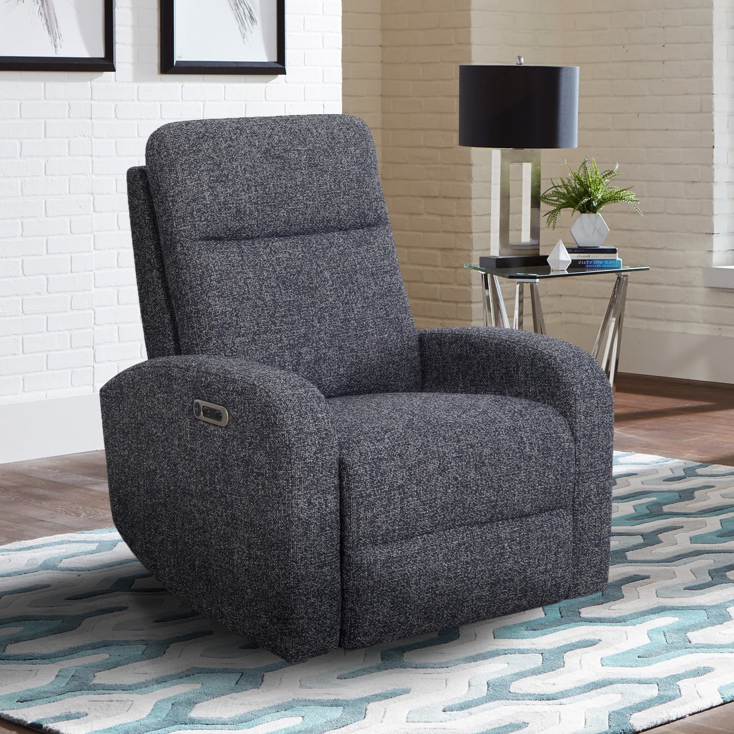 Parker Living Thriller - Natural Beauty Denim Power Swivel Glider Recliner Two Pack