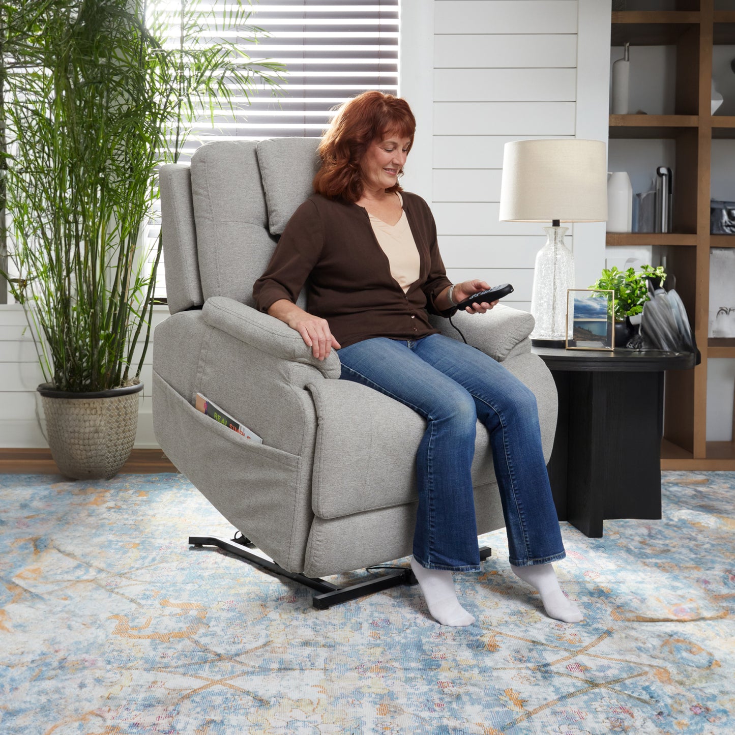 Zecliner Model 2 Petite Power Lift Recliner with Power Headrest & Lumbar