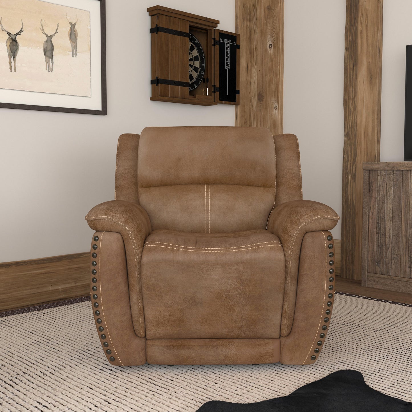 Beau Power Recliner with Power Headrest