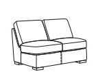 Bryant Armless Loveseat