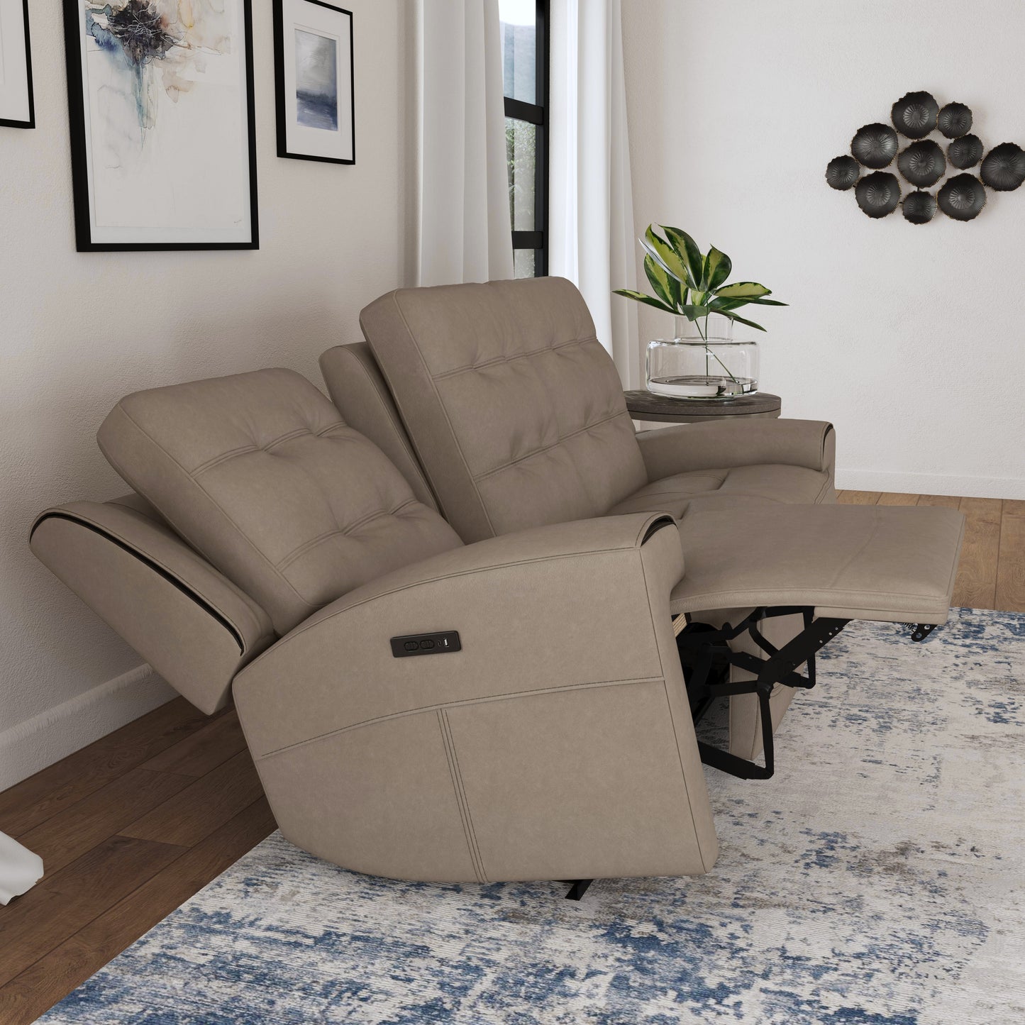 Iris Power Reclining Sofa with Power Headrests