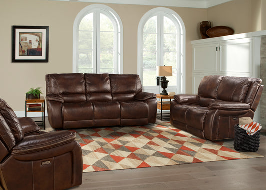 Parker Living Vail - Burnt Sienna Power Reclining Sofa Loveseat and Recliner