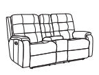 Arlo Reclining Loveseat with Console