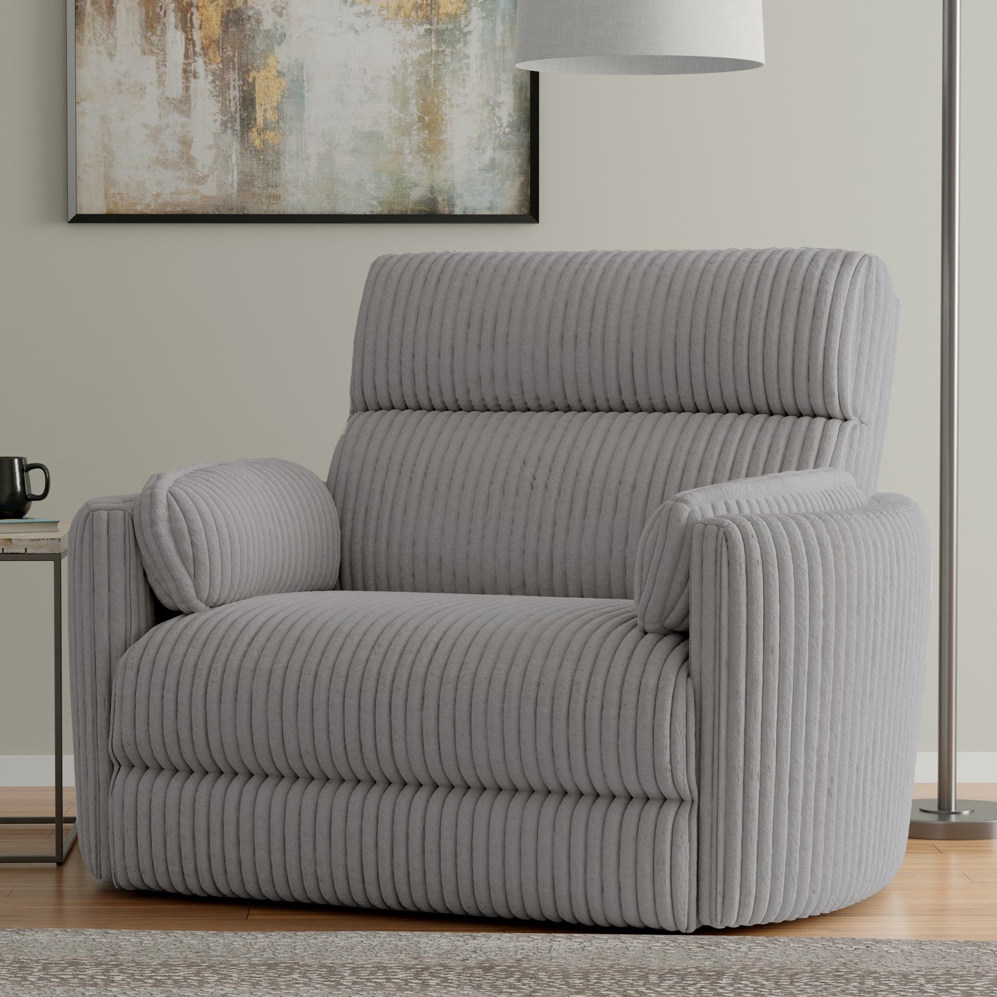 Parker Living Radius Xl - Mega Grey Extra Wide Power Glider Recliner