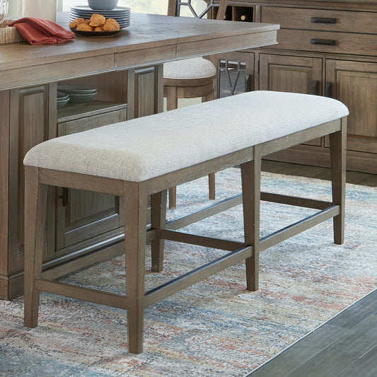 Parker House Sundance Dining - Sandstone 60 In. Upholstered Counter Bench